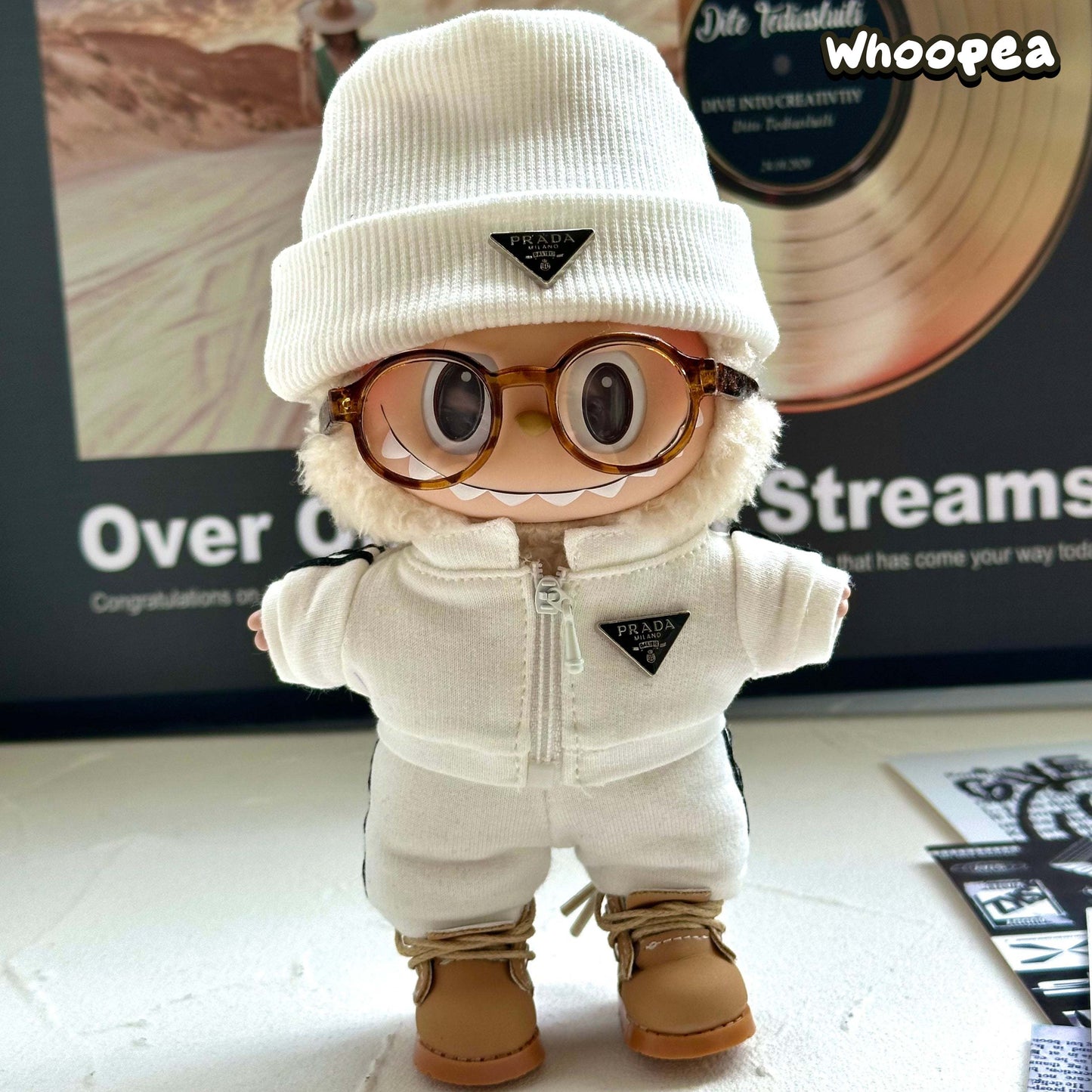 POP MART Labubu Replacing Clothes Set, Labubu Outfit Prada (No Dolls)