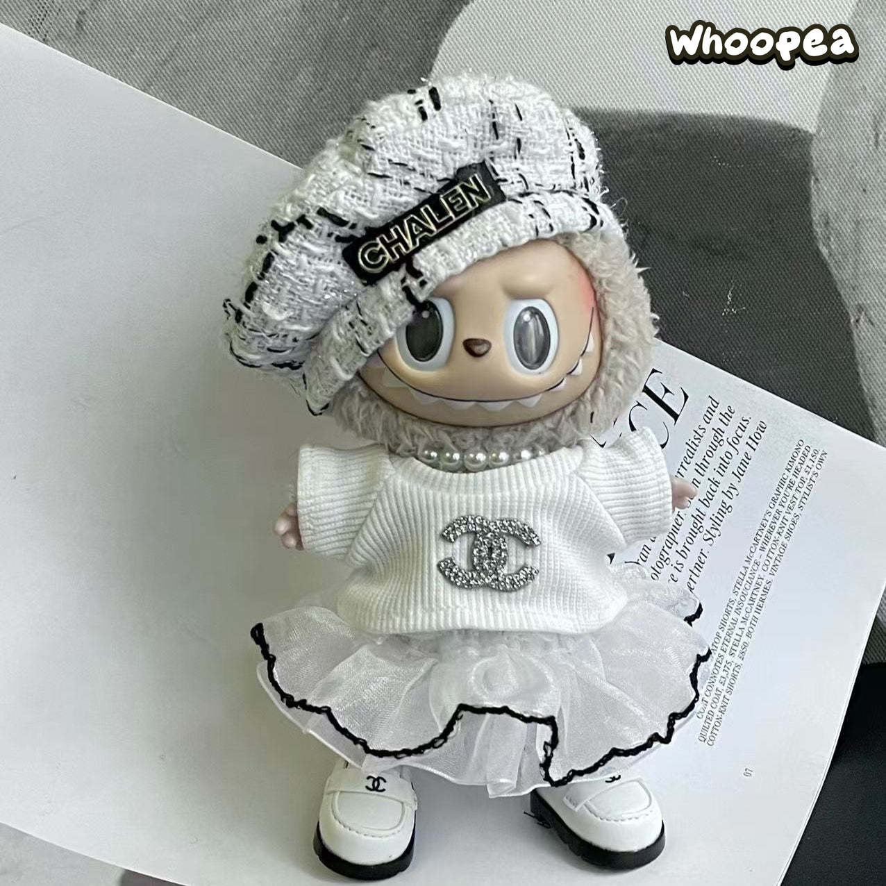 POP MART Labubu Replacing Clothes Set, Labubu Outfit Chanel (No Dolls)