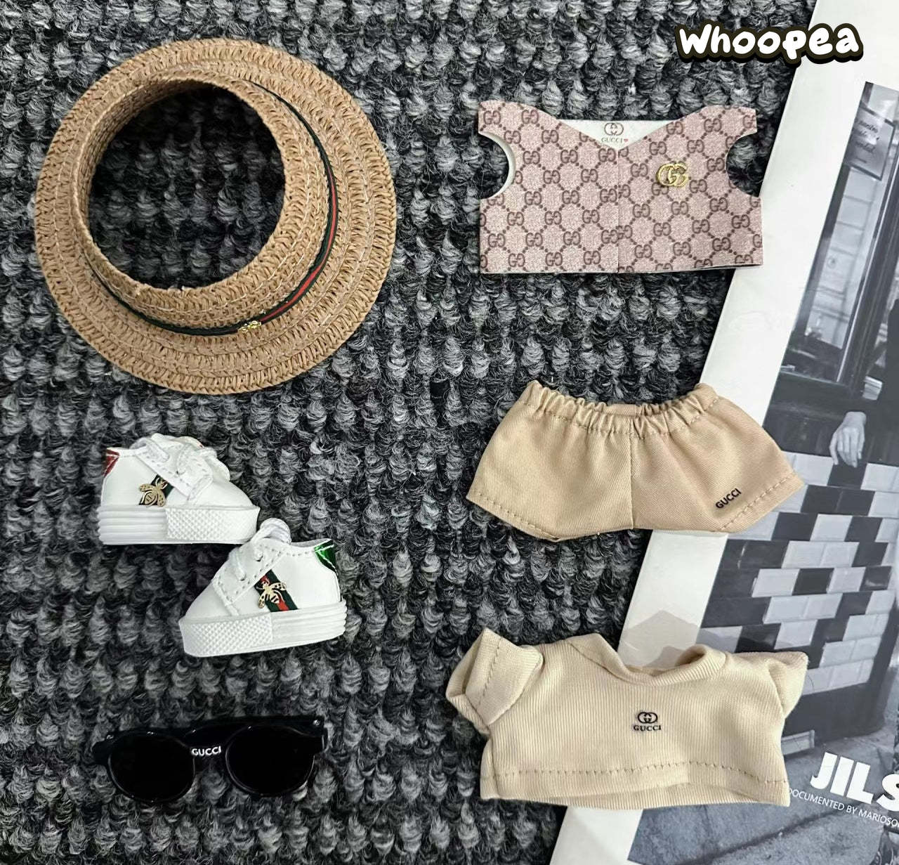 POP MART Labubu Replacing Clothes Set, Labubu Outfit Gucci (No Dolls)