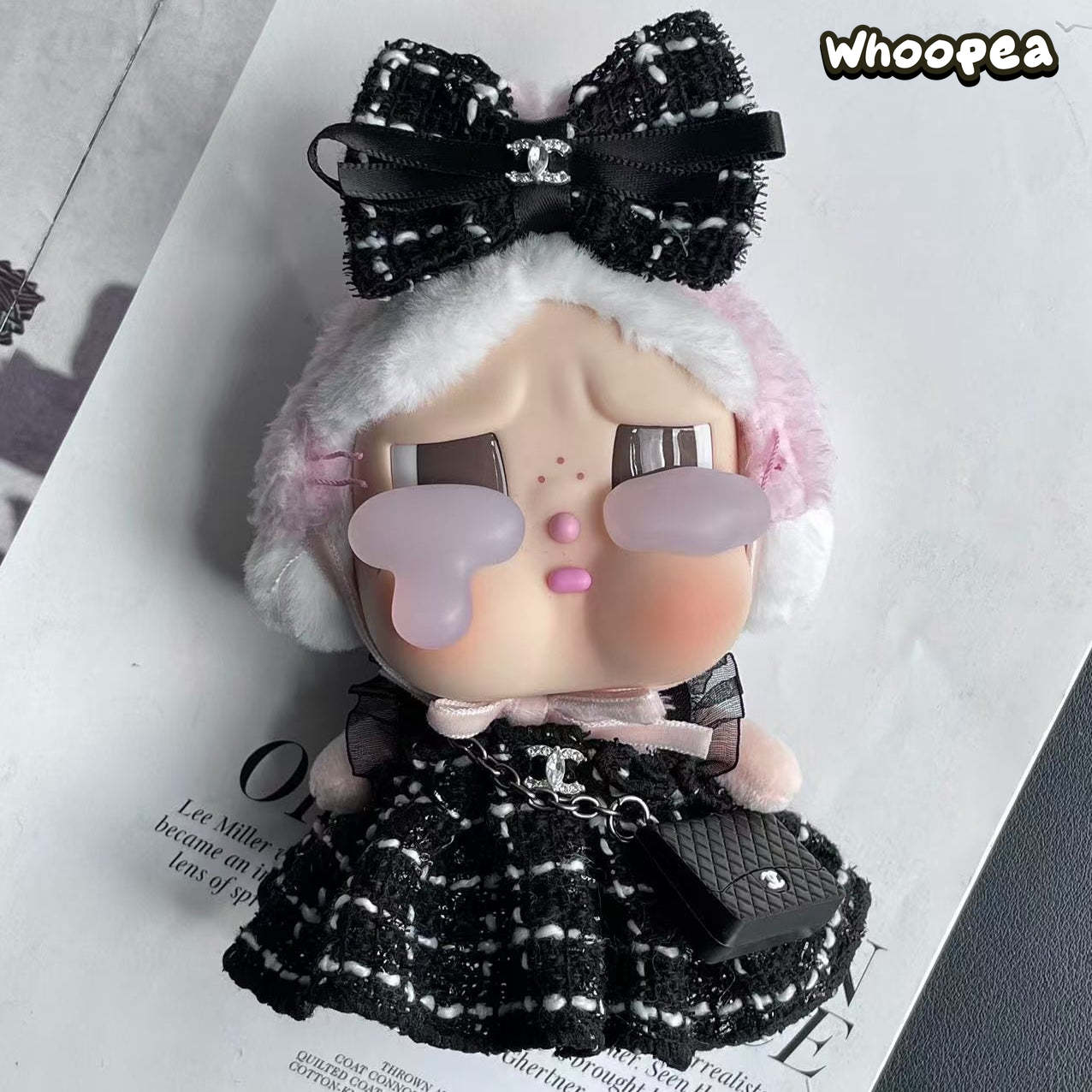 POP MART CRYBABY Replacing Clothes Set, Labubu Chanel Outfit (No Dolls)