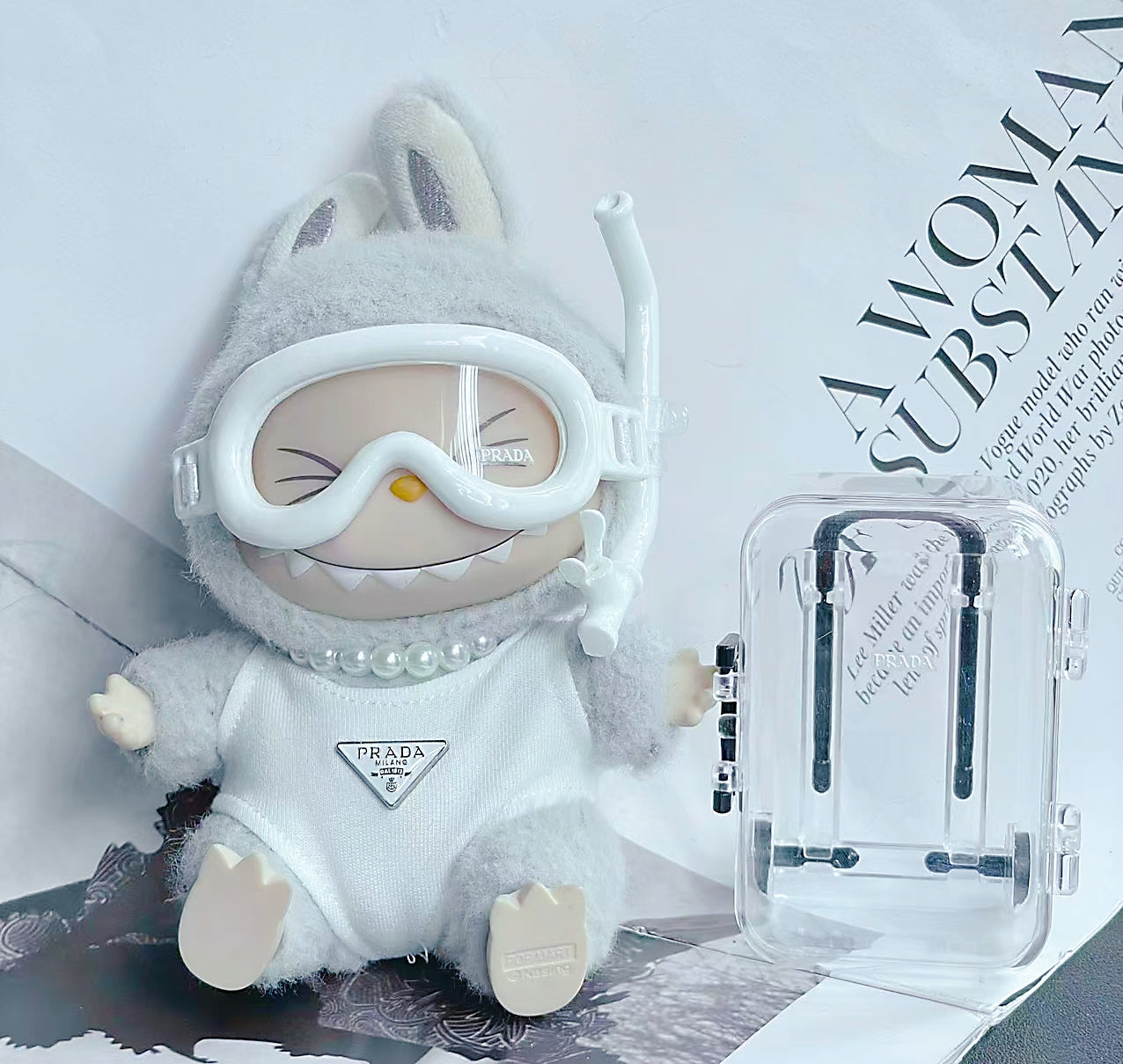 POP MART Labubu Replacing Clothes Set, Labubu Swimming Outfit (No Dolls)