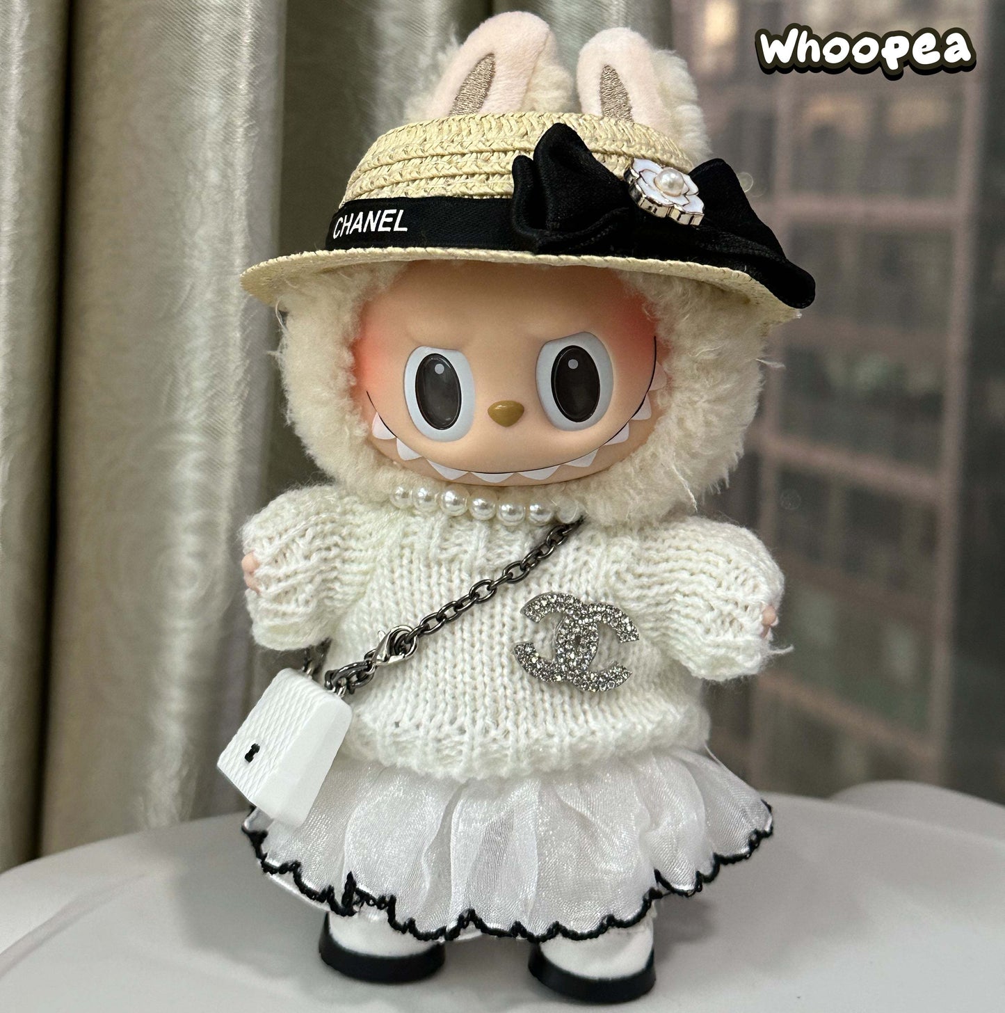 POP MART Labubu Replacing Clothes Set, Labubu Chanel Outfit (No Dolls)