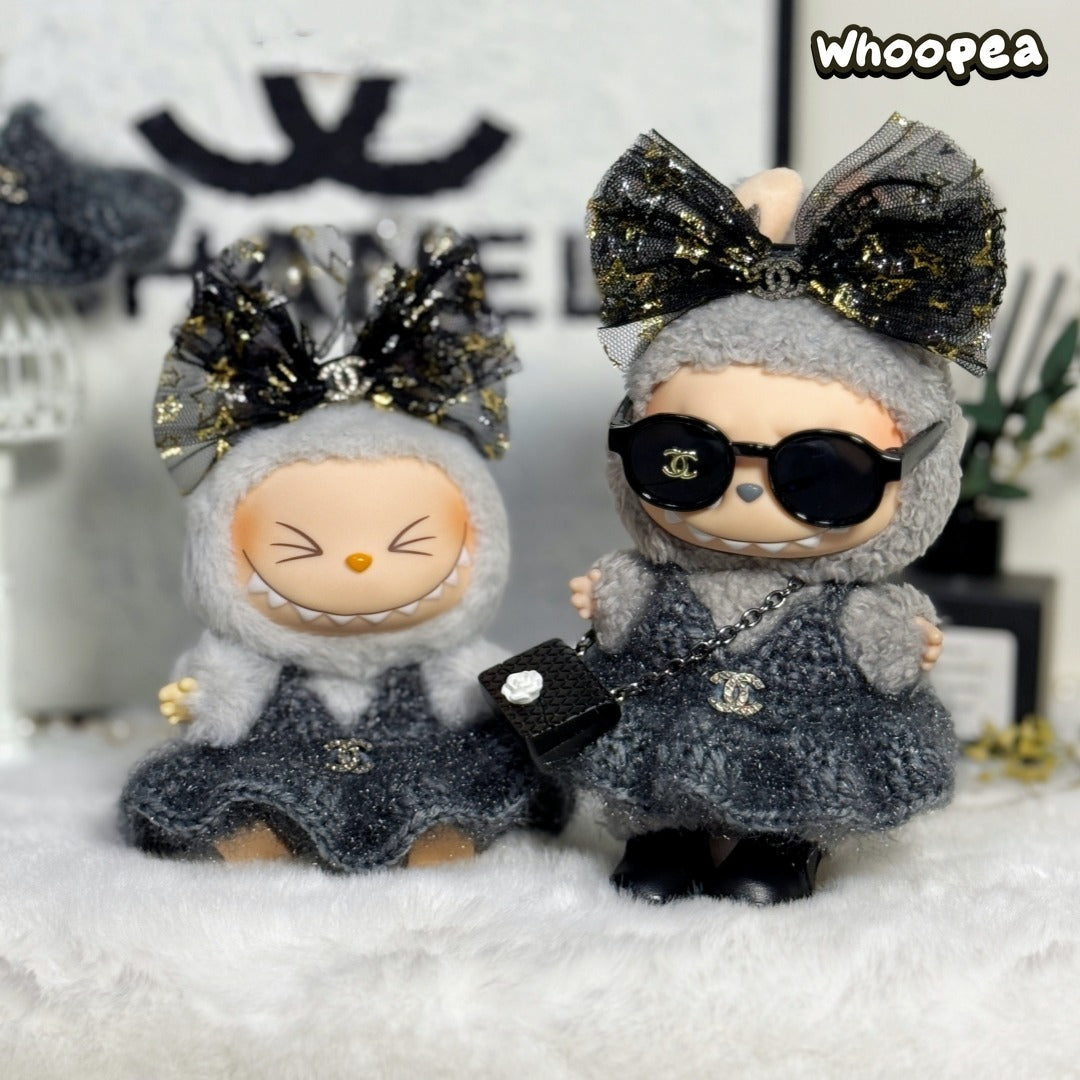 POP MART Labubu Replacing Clothes Set, Labubu Outfit Chanel (No Dolls)