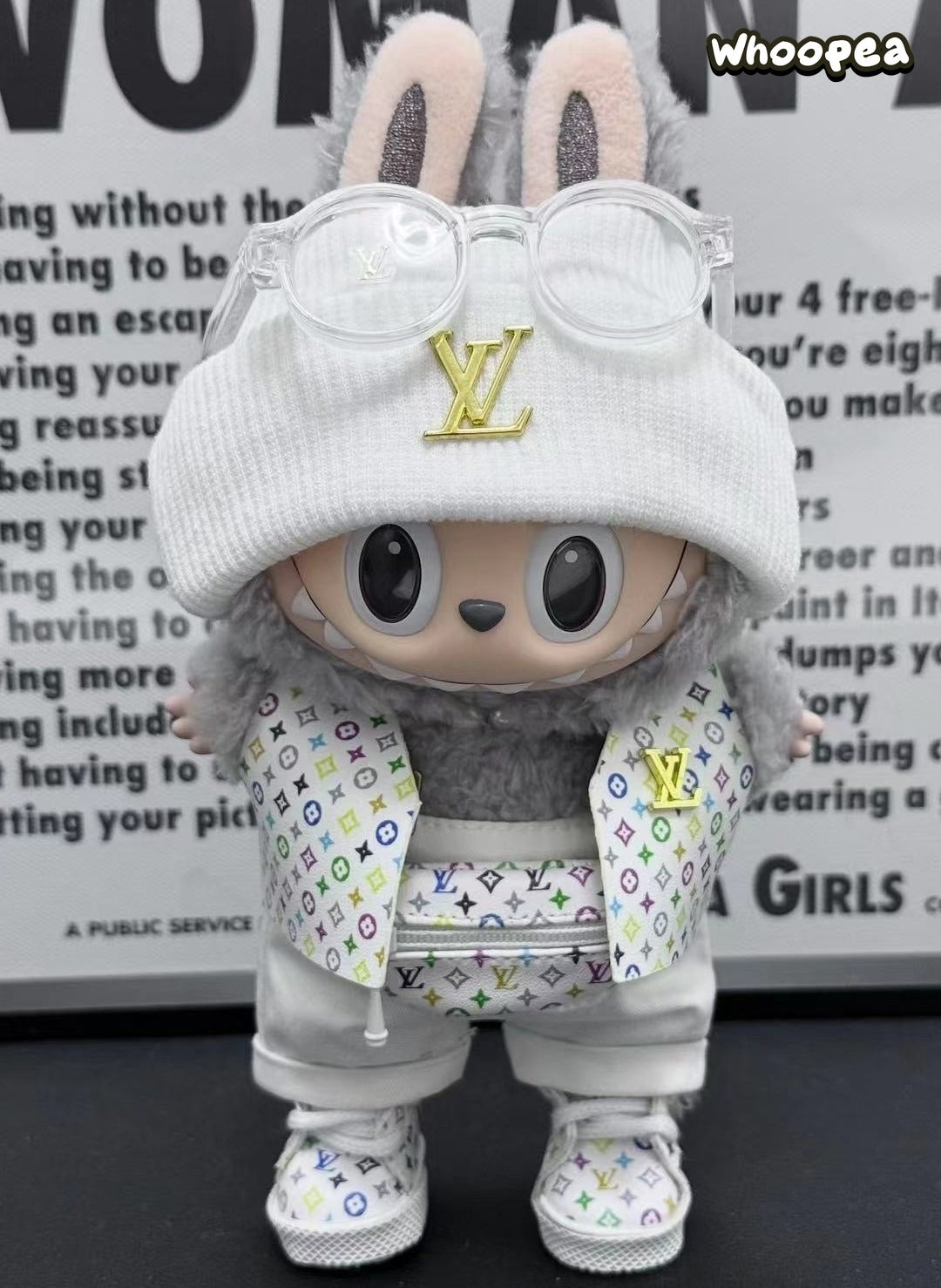 POP MART Labubu Replacing Clothes Set, Labubu Outfit LV (No Dolls)