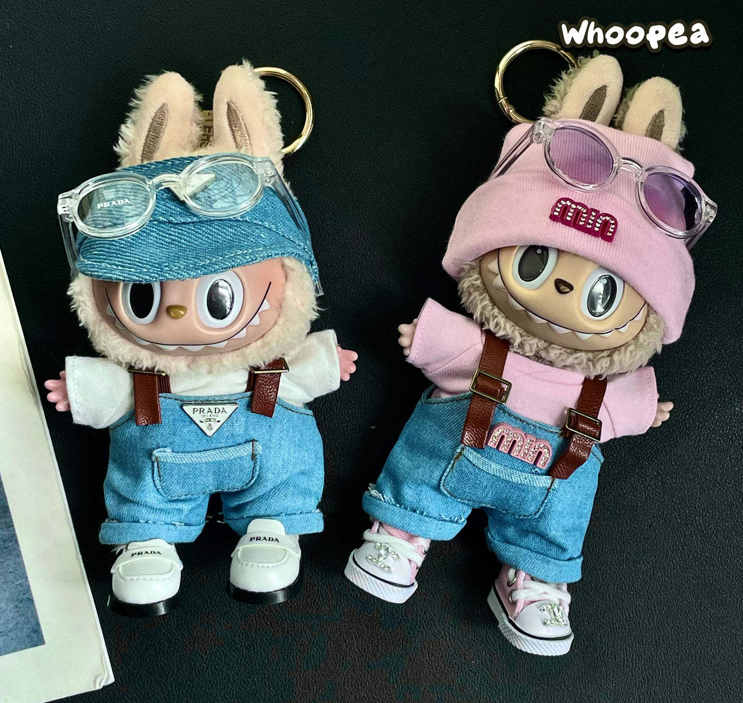 POP MART LABUBU The Monsters Plush Doll Replacing Clothes Set, Labubu New prada Outfit