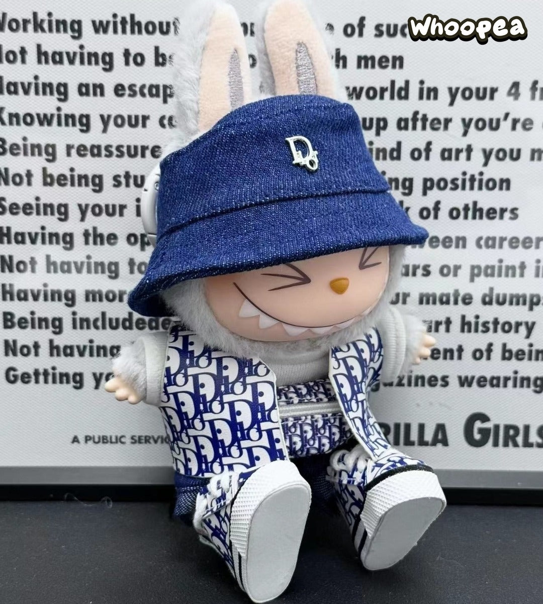 POP MART Labubu Replacing Clothes Set, Labubu Dior Outfit(No Dolls)