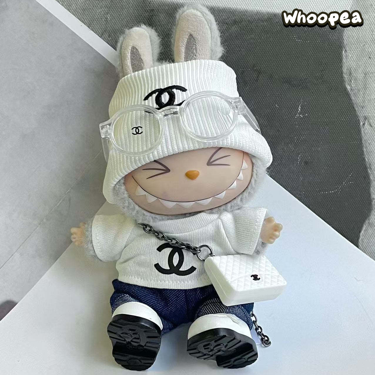 POP MART Labubu Replacing Clothes Set, Labubu Chanel Outfit (No Dolls)
