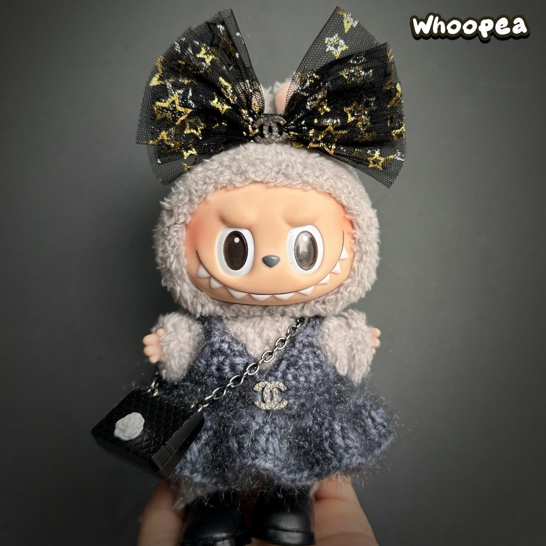 POP MART Labubu Replacing Clothes Set, Labubu Outfit Chanel (No Dolls)