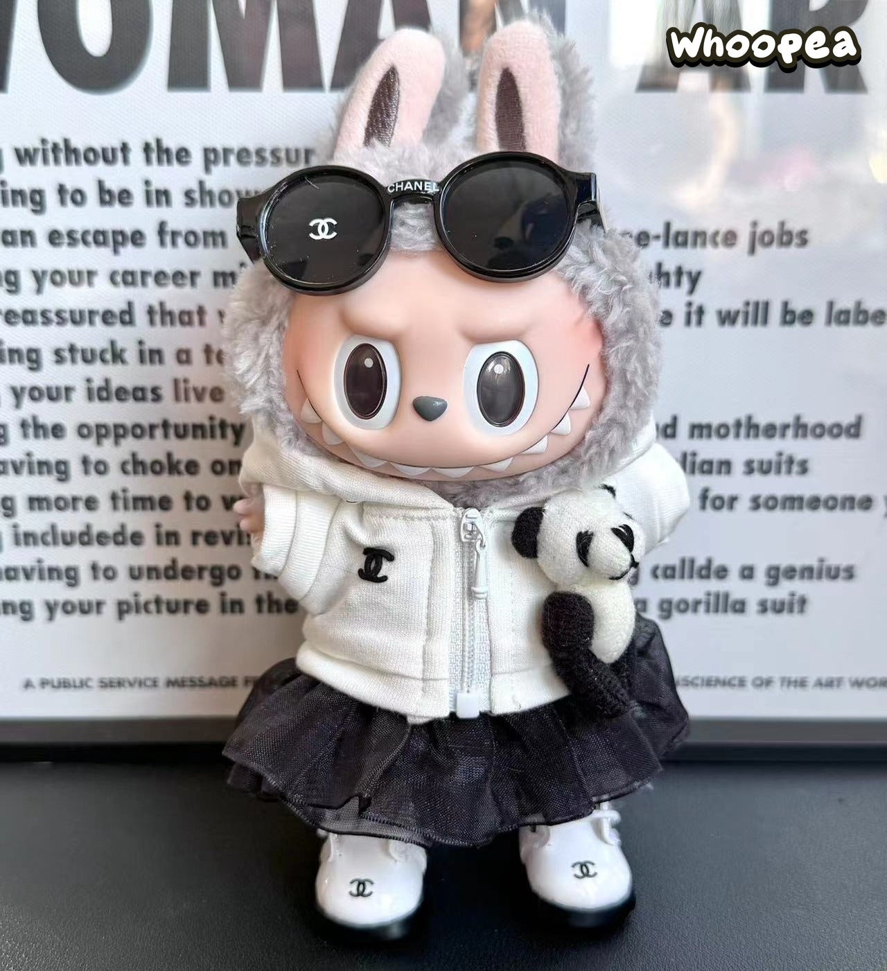 POP MART Labubu Replacing Clothes Set, Labubu Outfit Chanel (No Dolls)