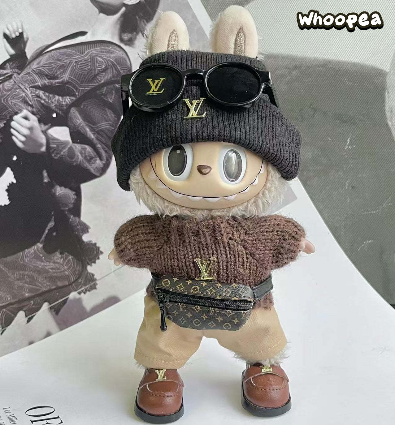 POP MART Labubu Replacing Clothes Set, Labubu LV Outfit (No Dolls)