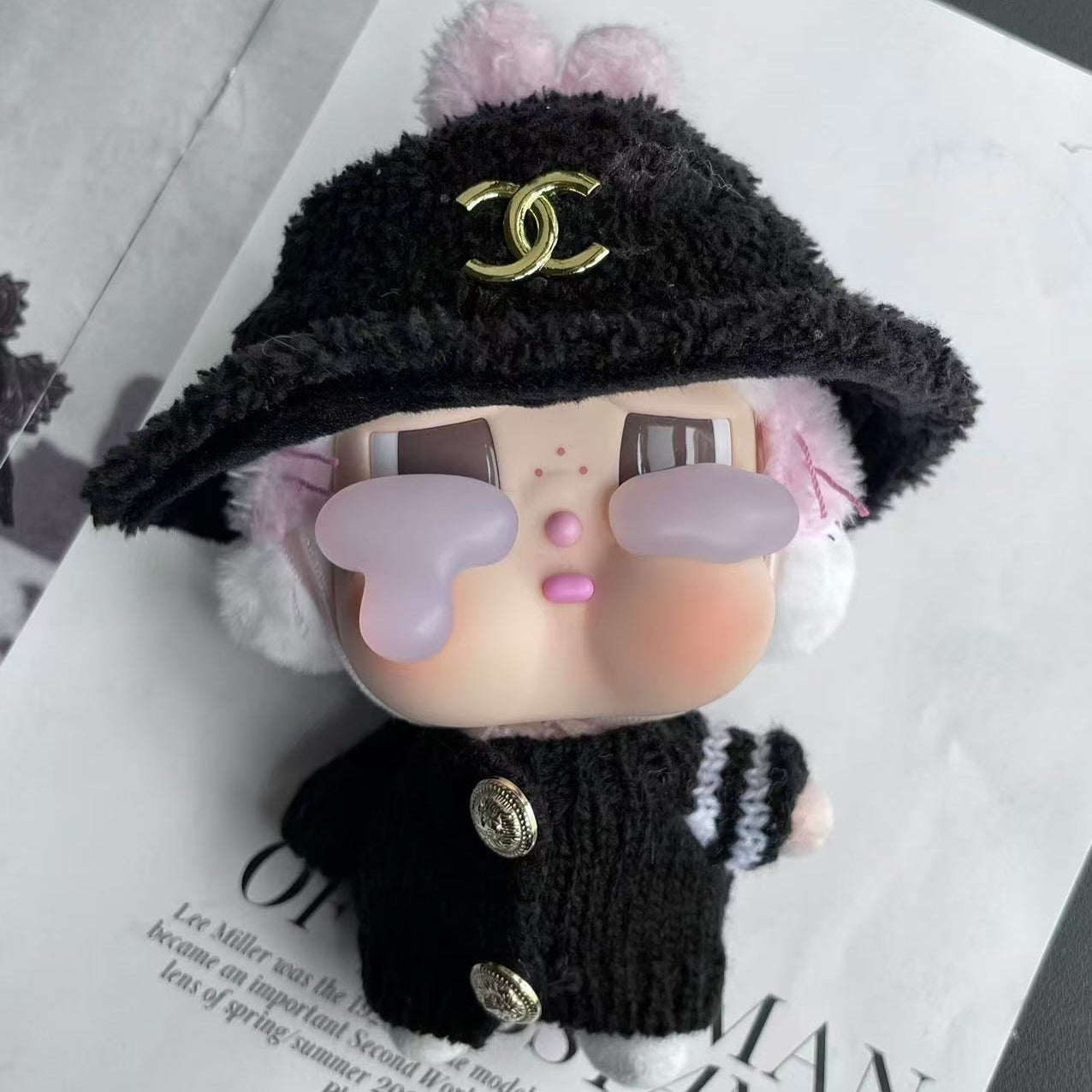POP MART CRYBABY Replacing Clothes Set, Labubu Chanel Outfit (No Dolls)