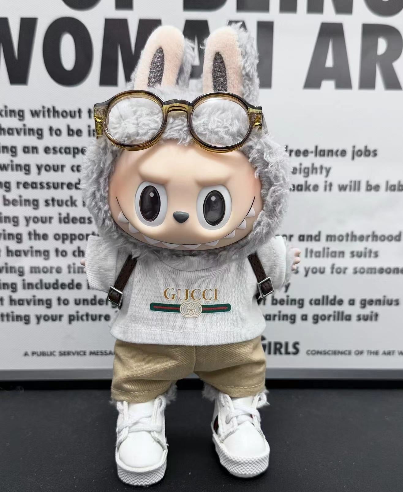 POP MART Labubu Replacing Clothes Set, Labubu Outfit GUCCI (No Dolls)