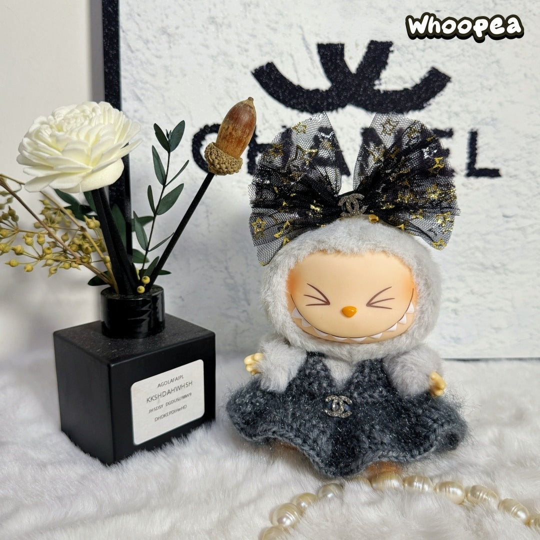 POP MART Labubu Replacing Clothes Set, Labubu Outfit Chanel (No Dolls)