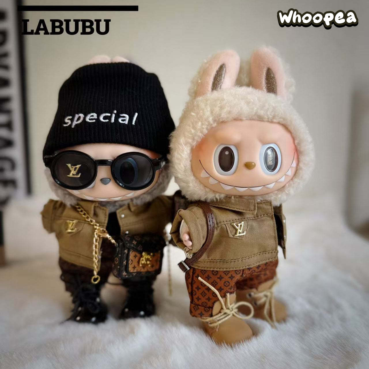 POP MART Labubu Replacing Clothes Set, Labubu Outfit LV