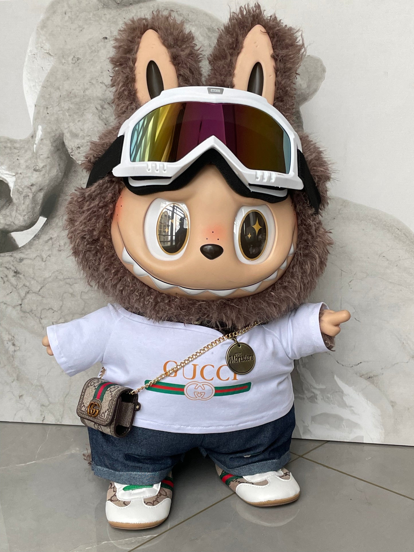 POP MART Labubu Replacing Clothes Set, Labubu Outfit Gucci (No Dolls)