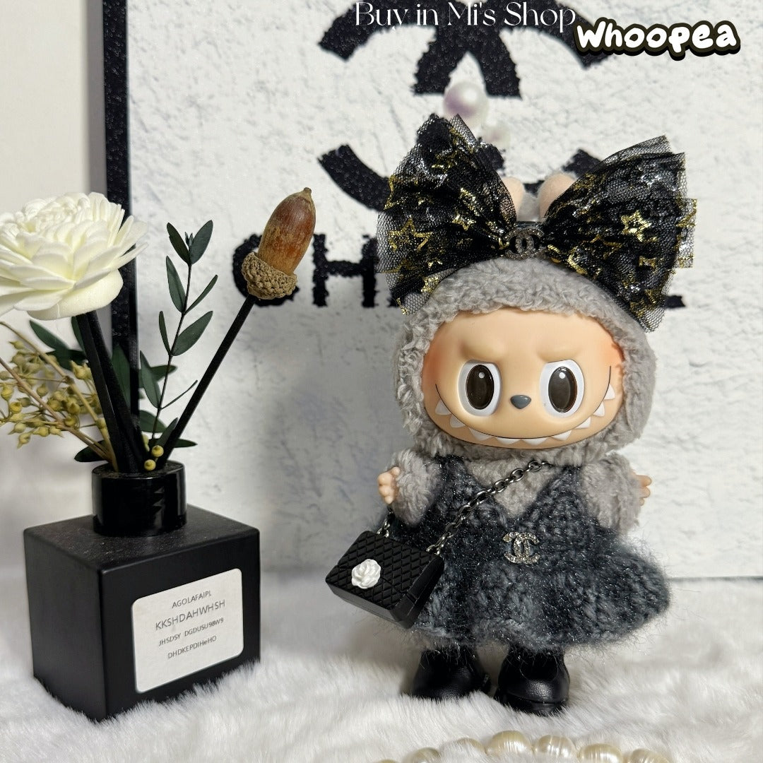 POP MART Labubu Replacing Clothes Set, Labubu Outfit Chanel (No Dolls)