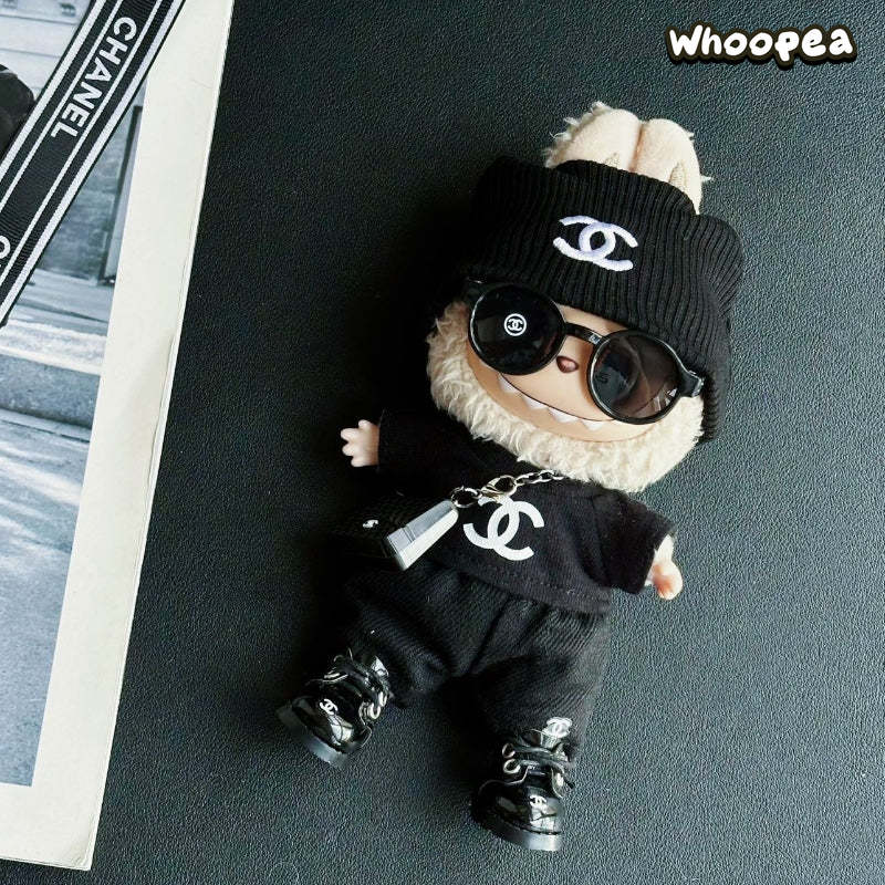 POP MART Labubu Replacing Clothes Set, Labubu Outfit T-Shirt Chanel (No Dolls)