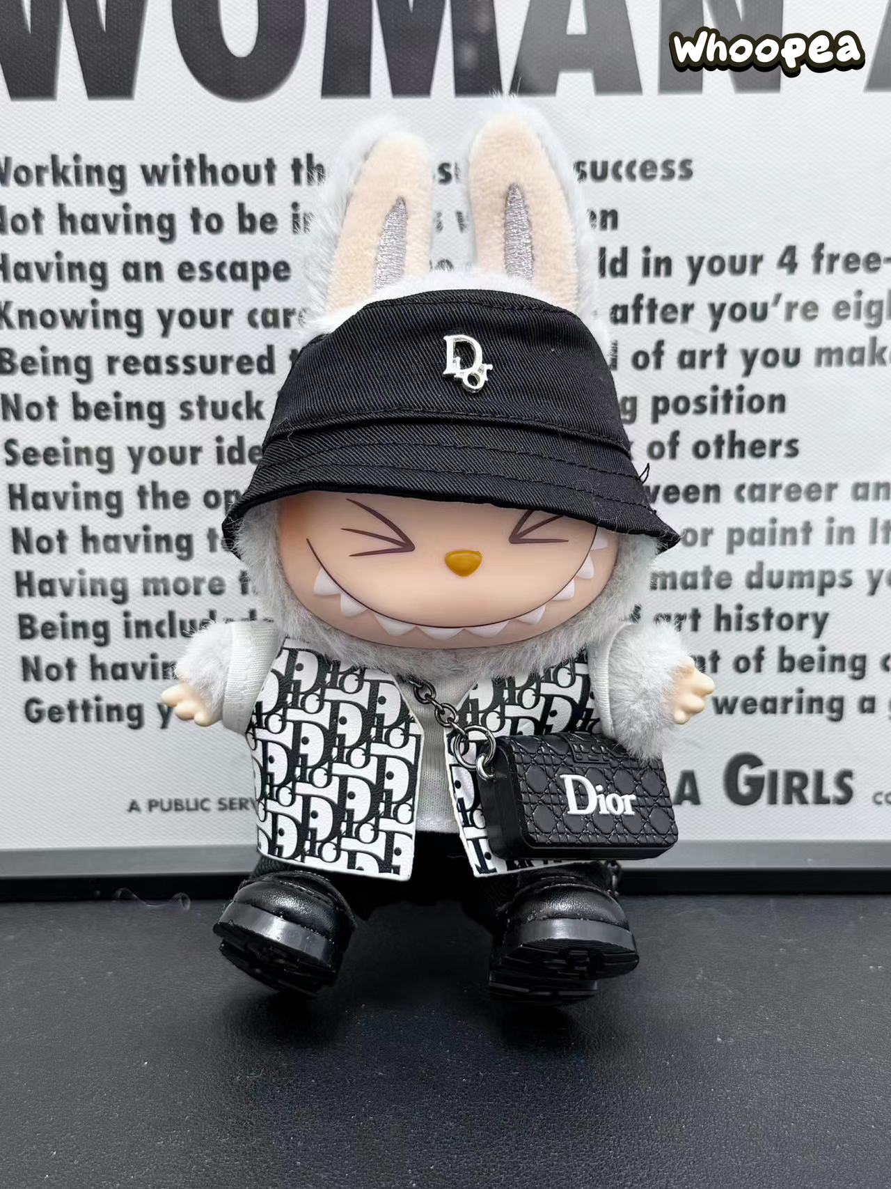 POP MART Labubu Replacing Clothes Set, Labubu Dior Outfit(No Dolls)