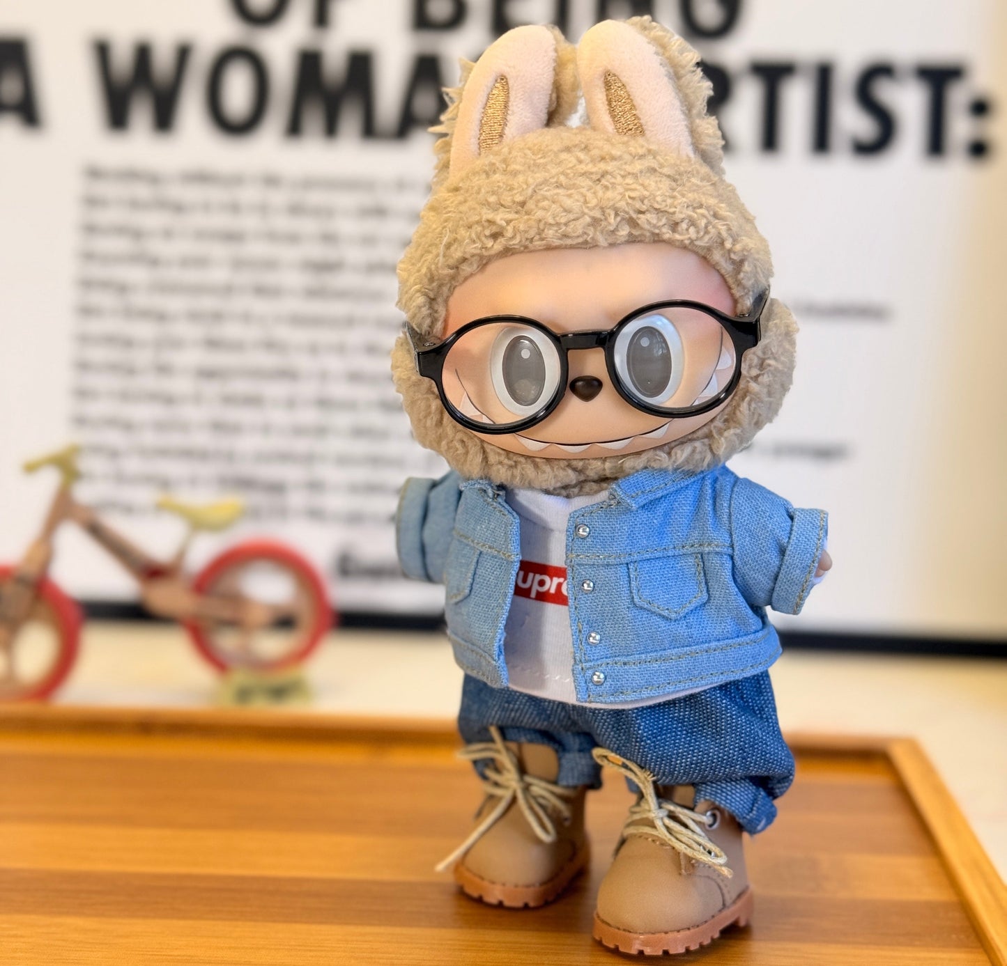 POP MART Labubu Replacing Clothes Set, Labubu Outfit supreme (No Dolls)