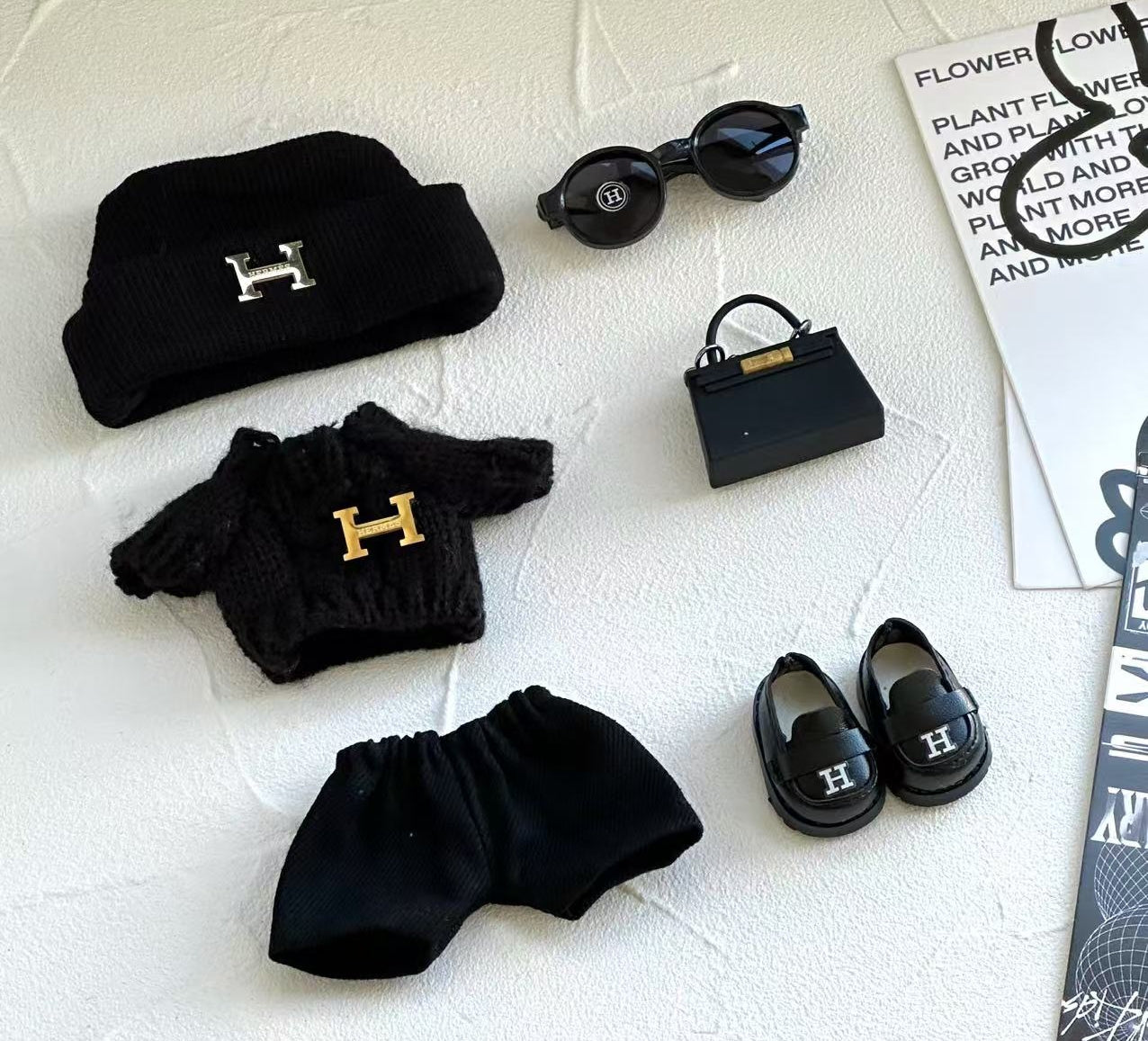 POP MART Labubu Replacing Clothes Set, Labubu Hermès Outfit (No Dolls)