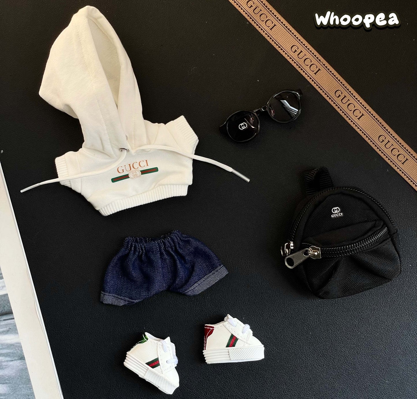 POP MART Labubu Replacing Clothes Set, Labubu Gucci Outfit(No Dolls)