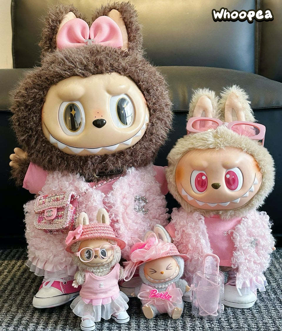 POP MART Labubu Replacing Clothes Set, Labubu Outfit Chanel (No Dolls)
