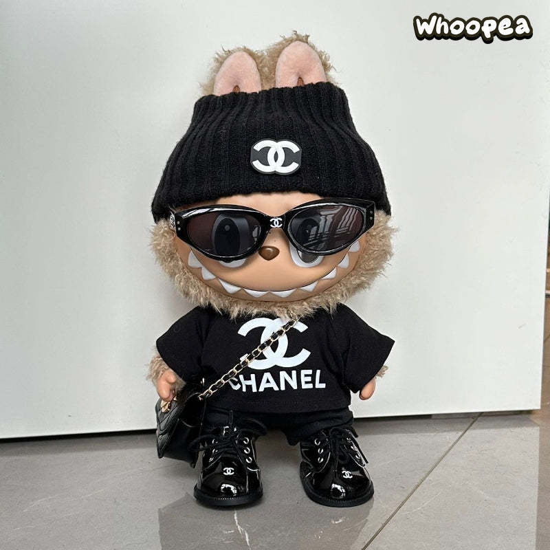 POP MART Labubu Replacing Clothes Set, Labubu Outfit T-Shirt Chanel (No Dolls)