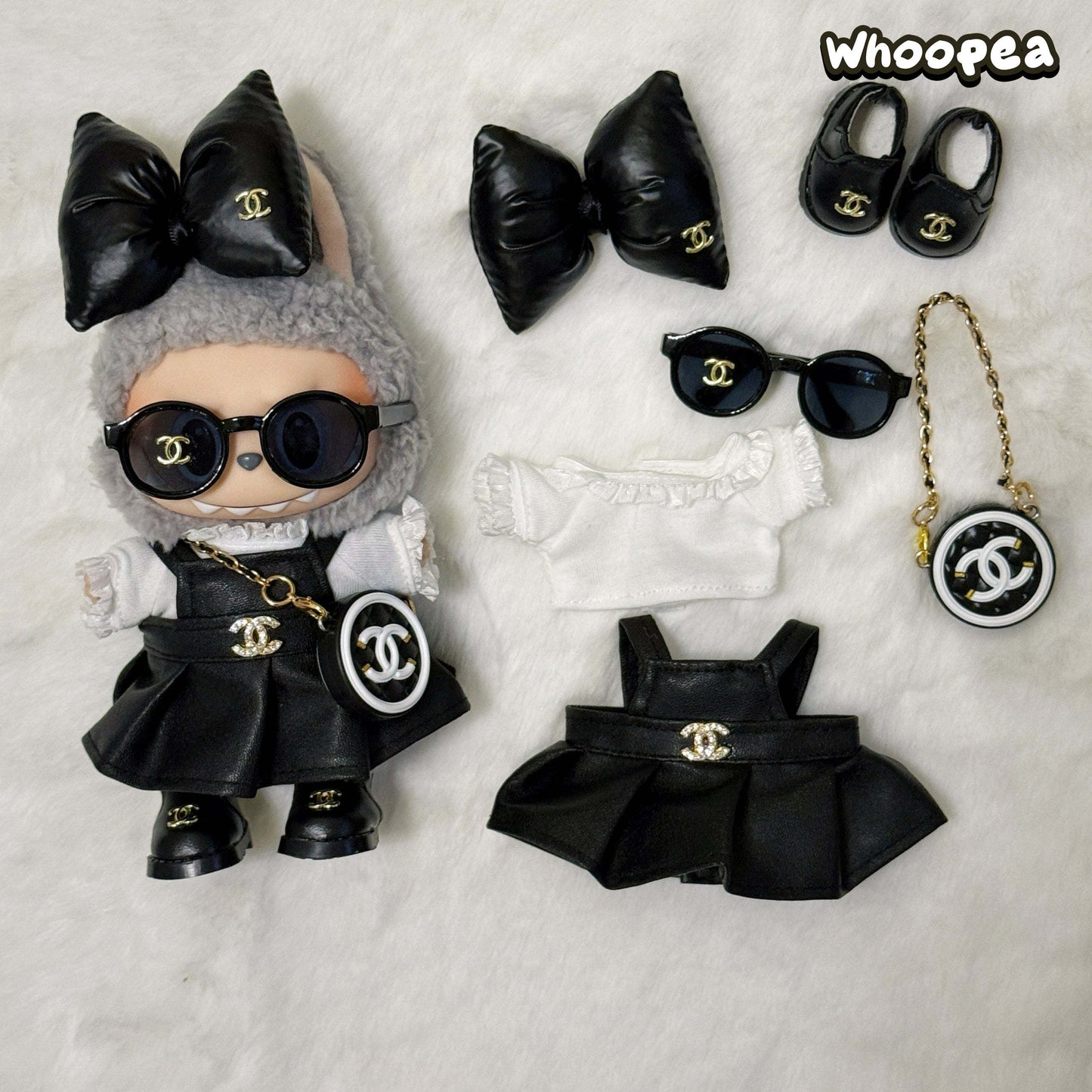POP MART Labubu Replacing Clothes Set, Labubu Chanel Outfit (No Dolls)
