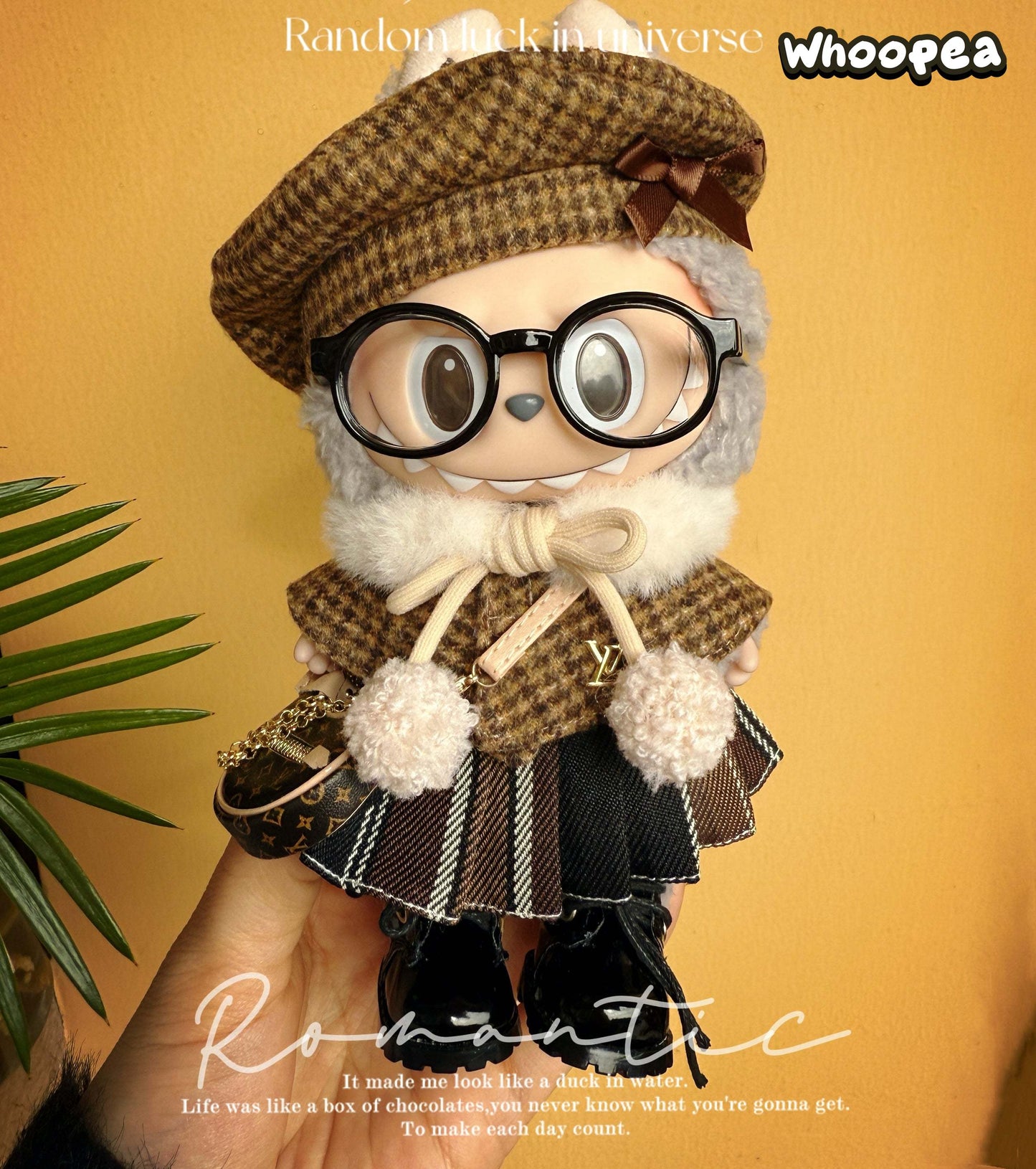 POP MART Labubu Replacing Clothes Set, Labubu Outfit LV (No Dolls)