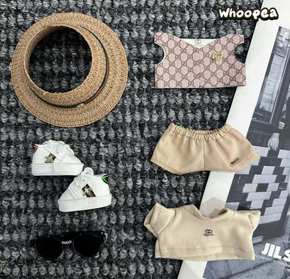 POP MART Labubu Replacing Clothes Set, Labubu Outfit Gucci (No Dolls)