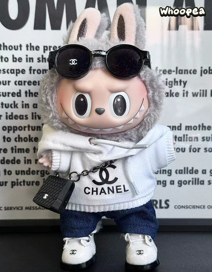 POP MART Labubu Replacing Clothes Set, Labubu Outfit Chanel (No Dolls)