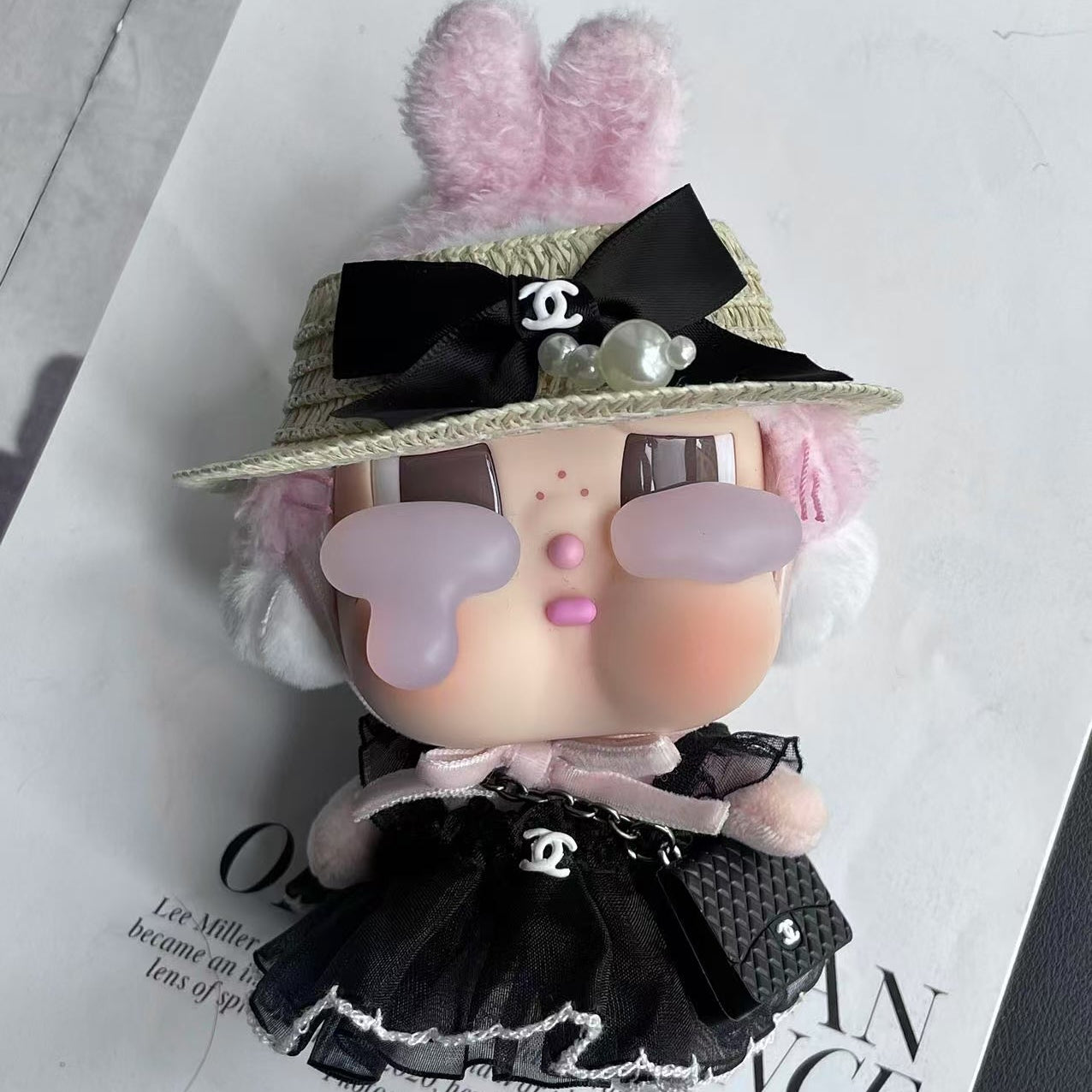 POP MART CRYBABY Replacing Clothes Set, Labubu Chanel Outfit (No Dolls)