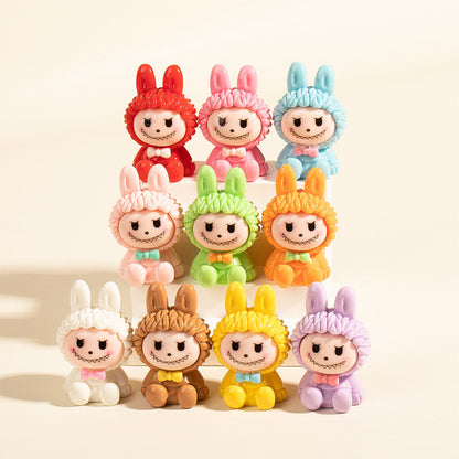 Labubu Collection, Mini Figures, 10 Colors, Luminous and Regular