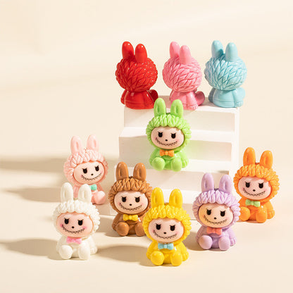 Labubu Collection, Mini Figures, 10 Colors, Luminous and Regular