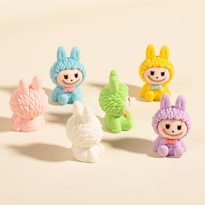 Labubu Collection, Mini Figures, 10 Colors, Luminous and Regular