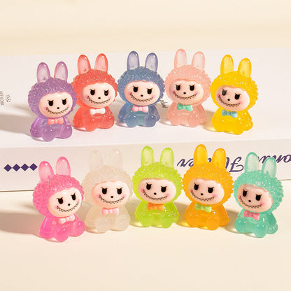 Labubu Collection, Mini Figures, 10 Colors, Luminous and Regular